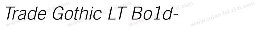 Trade Gothic LT Bo1d字体转换